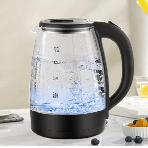 High Quality 1500W Glass Electric Kettle Heater Portable for Home Use