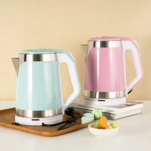 High Quality 1500W Kitchen Appliances Double Wall Stainless Steel 1.8L Auto Shut Off Electric Tea Pot Electric Kettle