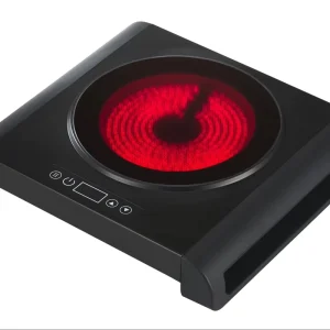 High Quality 2000W Portable Electric Ceramic Cooktop Single Burner With High Temperature Resistance Plastics for Household Use