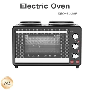 High Quality 26L Stainless Steel Electric Hot Air Fryer Oven 2 in 1 Digital Control Class B Energy Efficiency Household Use