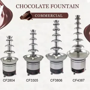 High Quality 4 7 Tiers Digital Chocolate Fountain Machine Restaurant Equipment by Factory CE Approved Electric Power Source