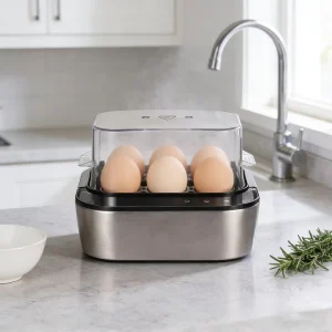 High Quality Automatic Electric Egg Cooker with Auto Shut Off and Touch Control for Household Use