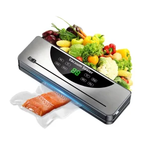High Quality Automatic Touch Screen Food Vacuum Sealer with Temperature Control Bag Cutter Household Use