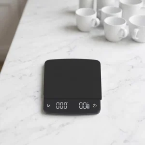 High Quality Black Digital Kitchen Scale USB Electric 0.1G Electronic Weighting Includes Timer Hot Coffee Drip Scales ABS