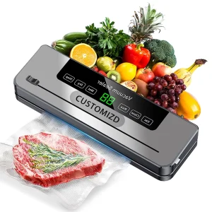 High Quality Custom Kitchen Vacuum Sealer Machine Professional Home Stainless Steel Vacuum Food Sealer