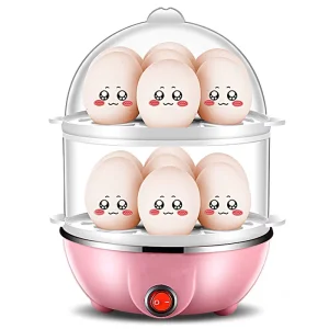 High Quality Double Layer 14 Egg Capacity Automatic Electric Egg Cooker Boiler