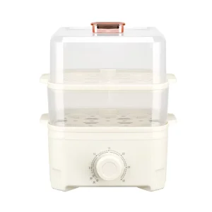 High Quality Electric Automatic Egg Cooker Multi Functional Auto Shut Off Single Double Layer for Dormitories Apartments Offices