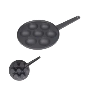 High Quality Heavy Duty Octopus Ball Maker Eco Friendly & Non Toxic Oven Safe Pre Seasoned Cast Iron Takoyaki Pan