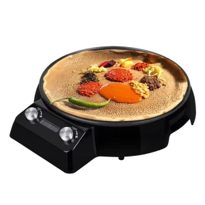 High Quality Portable Kitchen Use Electric Easy Clean Injera Maker Crepe and Pancake Maker