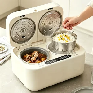 High Quality Professional 5L Double Pot Rice Cooker Durable Advanced Multifunctional Electric Rice Cooker for Home Kitchen