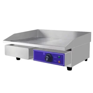 High Quality Restaurant Use Kitchen Barbecue Equipment Flat Burger Griddle Machine Electric Contact Grill