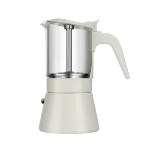 High Quality SS304 Stovetop Espresso Stainless Steel Moka Pot Coffee Maker for Home Camping