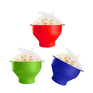 High Quality Silicone Microwave Popcorn Popper Collapsible Silicone Popcorn Popper Maker