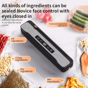 High Quality Wireless Vacuum Sealer Fully Automatic Household Food Packaging Mini Wet Dry Dual use Fresh keeping Machine