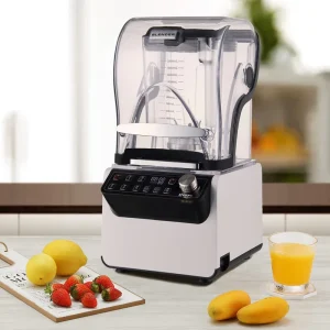 High Speed Commercial Blender Heavy Duty Blender Low Noise Manual Electric Power Source with Sound Cover