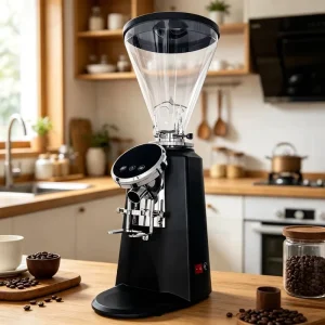 High Speed Commercial Espresso Grinder Anti Static No Fly Powder Professional Electric Coffee Mill with Timing Control