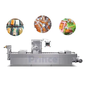 High Speed Commercial Vacuum Food Sealer Meat Snacks Fruits Vegetable Fish Automatic Vacuum Packing Machine