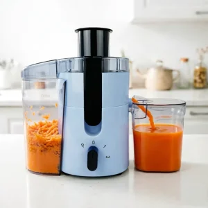 High Speed Plastic Housing Juice Extractor With 430 Stainless Steel Cutter And Pulse Function 2 Speed Control Juicer
