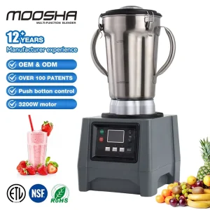 High Speed Professional NSF Certified Kitchen 4L Stainless Steel Heavy Duty Commercial Blender