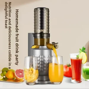 High-Speed Vertical Juicer Large-Diameter Juice Separator Fresh-Juice Machine Household Automatic Multi-Function Blender