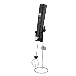 High-Temp PP Shell Handheld Electric Milk Frother Battery Operated Portable Foam Maker for Kindergarten Nutrition Milk