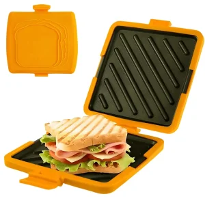 High Temperature Resistant Toastie Sandwich Maker With Non stick Plate Versatile Cooking Breakfast Sandwich Press
