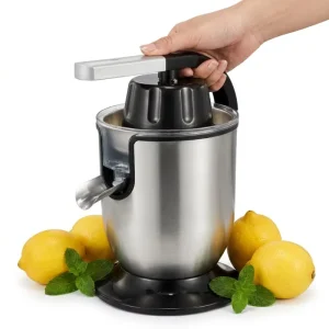 High Torque Aluminum Handle Juicer Machine with Large Feed Opening for Efficient Hard Fruit Juice Production