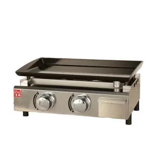 High powered Large Stainless Steel Electric Griddle Grill Half flat Half ribbed Surface Professional quality Restaurant