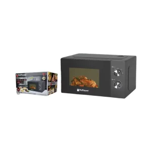 Hoffmans 20L Mechanical Microwave Oven 700W 5 Power Levels Defrost Function 35 Min Timer for Africa Home Kitchen