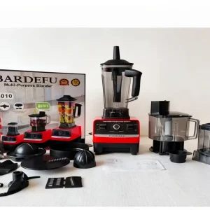 Home Appliances 2.5L Plastic Cups Heavy Duty 8 in 1 Red Commercial With LOGO Food Processor Blender Machine