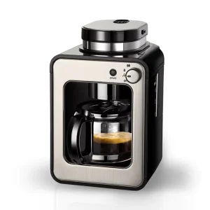 Home Automatic Fresh Ground Coffee Machine Commercial American Coffee Machine Portable Drip Coffee Machine