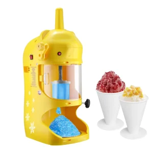 Home Commercial Ice Crushers for Slush Drinks Shave Ice Machine Fill From Top Shaved Ice and Snow Cone Machine