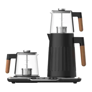 Home Hotel Kitchen Kettles With 1L Turkish Electric Pot 201Ss 1.7L Steam Maker Electric Light on Glass Tea Kettle