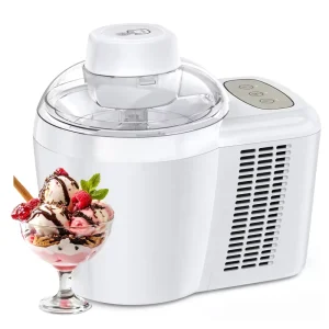 Home Ice Cream Maker Automatic Gelato Machine with Soft Hard 2 Modes No Pre-Freezing Required Keep Cool 4 Hours Touch Button