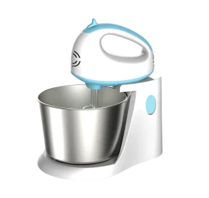 Home Kitchen 7 Speed Adjustable Electric Mixer Dual Beater Egg Whisk Stainless Steel Bowl Stand Hand Mixer for Baking Cooking