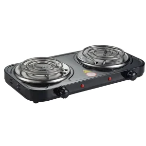 Home Kitchen Appliance 2000W Electric Double Hot Plate with 2 Burner Electric Stove for Family Cooking