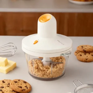 Home Kitchen Appliance Multifunction Electric Food Blender Chopper Two Speed 2L Glass Bowl Slim Handle Vegetable Meat Grinder