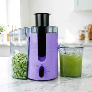 Home Kitchen Appliances 2 Speed Control Plastic Housing Juice Maker With Pulse Button Easy Clean Electric Vegetable Juicer