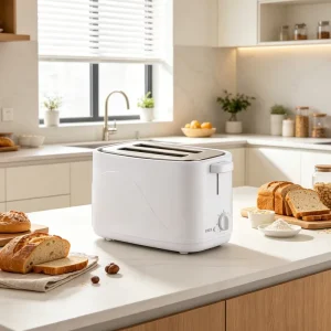 Home Kitchen Essentials 2 Slice Bread Toaster with Multi Settings Browning Control Compact Toast Maker