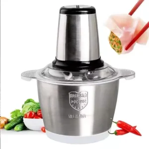 Home Kitchen Food Grinders Stainless Steel Small Meat Chopper Automatic 2L 3L Electric Meat Grinder