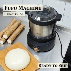 Home Kitchen Household Electric Stainless Steel 6L Food Processor Blender FuFu Making Machine Swallow Maker