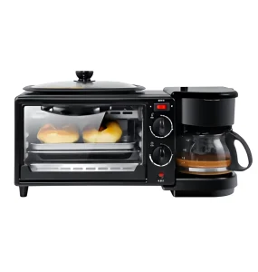 Home Kitchen Portable Electric 3 In1 Breakfast Making Machine Coffee Toaster Breakfast Maker