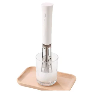 Home Kitchen USB Rechargeable Hands-Free Electric Milk Frother for Coffee & Latte