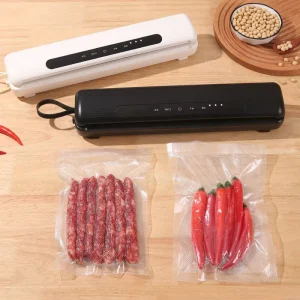 Home Kitchen Use Small Plastic USB Charged Semi Automatic Vacuum Food Sealing Machine
