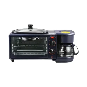 Home Multi function 3 in 1 Breakfast Machine Coffee Oven Toaster Mini Electric Oven Omelette Breakfast Maker