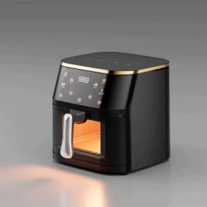Home Multifunctional Stainless Steel Air Fryer Digital Control Large Capacity Oven with App Activated Baking