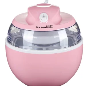 Home Portable Food Grade Aluminum Ice Cream Maker 600ml Family Sized Quiet Operation Easy Controls OEM ODM 7W