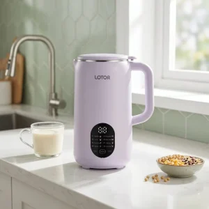 Home Soy Milk Maker High Performance Food Processing System PP+304 Stainless 800ml Capacity German Support Microcomputer Control