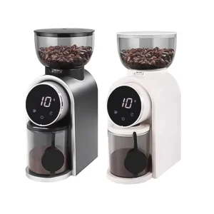 Home Stainless Steel Grinder Burr Touch Control Electric Coffee Grinder