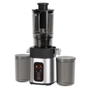 Home Use 250W Cold Press Juicer Machines 4.35 Inch Large Feed Chute Slow Masticating Juicer with Colorful Touch Screen